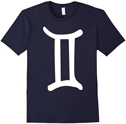 Men's Gemini Zodiac T Shirt for men women boys girls kids Small Navy