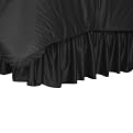Black Jersey Bedskirt- Twin