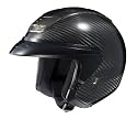 HJC AC-3 Carbon Fiber Open Face Motorcycle Helmet Black Extra Large