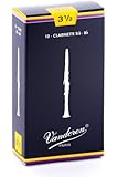 Vandoren CR1035 Bb Clarinet Traditional Reeds Strength 3.5;  Box of 10
