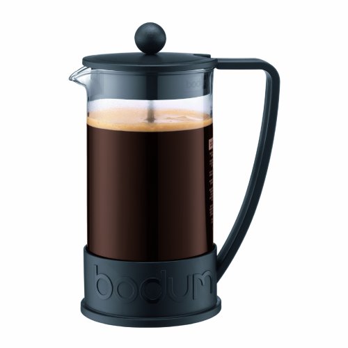 Bodum New Brazil 8-Cup French Press Coffee Maker, Black