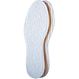 Pedag 196 Washable Summer Pure Cotton Terry Barefoot Insole, White, Women's 8