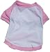 Dog T-Shirt Pink Baseball Small