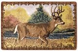 WHITETAIL lodge DEER bath RUG mat CABIN home decor NEW