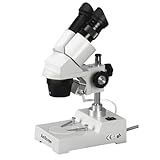 AmScope 10x-20x-30x-60x Student Sharp Stereo Microscope with Optical Glass Lenses and Metal Framework