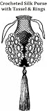 CROCHETED SILK PURSE WITH TASSEL & RINGS - A Vintage 19th Century Pattern Download for KINDLE eBook Reader! (needlework crocheted bag handbag women teen girl fashion accessories e-book)