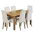Lichfield Extending Dining Table 6 Alton Damask Dining Chairs Set