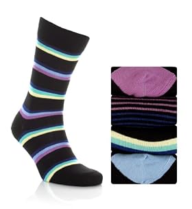 4 Pairs of Autograph Assorted Ribbed Socks