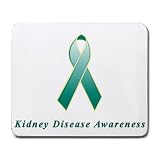 Kidney Disease Awareness Ribbon Mouse Pad