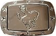 COWBOY Metal Belt Buckle that Can Swivel to Read "Save a Horse Ride a Cowboy"