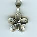 Bico Australia Jewelry, Lotus Pendant - spiritual enlightenment, CR-4 Lt Blue
