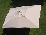 Sonnenschirm Sonderangebot beige Schirm Marktschirm 3x4 3m X 4m eckig exclusiv!!