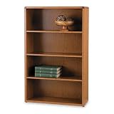 10600 Series Bookcase, 4 Shelves, 36w x 13-1/8d x 57-1/8h, Bourbon Cherry