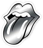 Rolling Stones Logo Chrome Tongue Sticker-Reflective Sticker