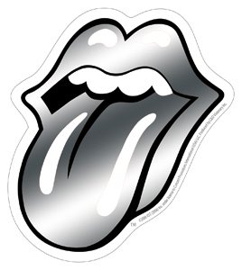 Rolling Stones Logo Chrome Tongue Sticker-Reflective Sticker