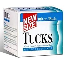 100 ct. Tucks Medicated Hemorrhoid Pads - For Hygiene and Hemorrhoids