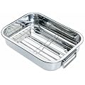 Kitchen Craft Roasting Pan with Rack, Stainless Steel