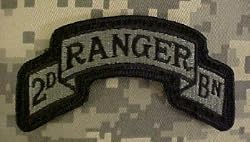 75th Ranger 2nd BN ACU Patch Foliage Green