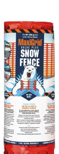 Easy Gardener UX425016 MaxiGrid value Closer Snow - 4-feet x 100 feet of orange