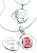 D for Diamond Sterling Silver P2383 Girls Diamond Set Twinkle Twinkle Little Star Locket with Musical Box