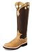 Women's Justin 17" Western Snake Boots TAN 9 B