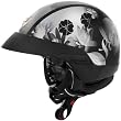 SCORPION EXO-100 LILLY OPEN-FACE HELMET BLACK SM