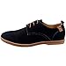 DADAWEN Men's Classic Suede Leather Oxford Dress Shoes Business Casual Shoes Black US Size 9.5