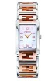 Fendi , Ladies , Rectangular White Dial , Gold-Tone , Stainless Steel , Bracelet , Watch # F126140
