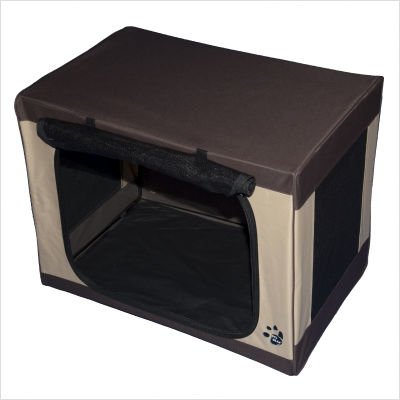 Travel-Lite Soft Dog Crate in Sahara Size: 36