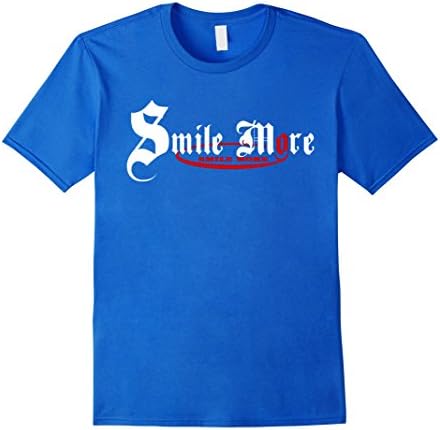 Men's Smile more Tshirt - Hight Quality Medium Royal Blue