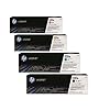 4x Original Toner HP CF210A - CF213A f�r HP Laserjet PRO 200 Color MFP M276nw - BK, Cy, Ma, Ye - + 500 Blatt Ti-Sa Kopierpapier 80g wei�