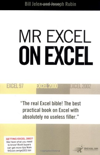 Mr. Excel on Excel: Excel 97, Excel 2000, Excel 2002