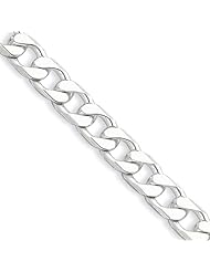 Sterling Silver 24in Polished 6.2mm Curb Necklace Chain. Metal Wt- 41.58g
