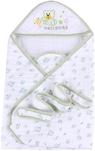 Baby Blankets Newborn Baby Cotton Hold Quilt Infant Wrap Swaddleme Blanket Ty192 (green)