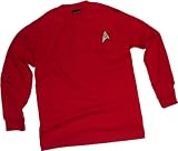 Star Trek Engineering & Security Red Uniform Adult Long-Sleeve T-Shirt