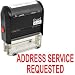 ADDRESS SERVICE REQUESTED Self Inking Rubber Stamp - Red Ink (42A1539WEB-R)