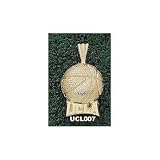 UCLA Bruins Solid 10K Gold ''UCLA'' Basketball Pendant