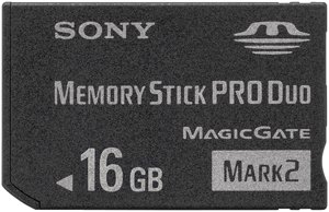 Electronics: Sony MSMT16G 16GB Memory Stick PRO Duo  Mark2  Media