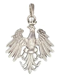925pf Silver Polish Eagle Pedant 1.25 inch