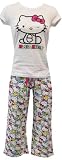 Hello Kitty Joyful Tune White Capri Pajama