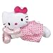 Hello Kitty Cuddle Bed Pillow in Pink Dress Talking on Phone