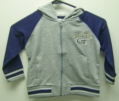 Buy Georgia Tech Toddler Full Zip Hooded Fleece by Colosseum
