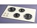 Kitchen & Housewares : Frigidaire FEC32C4AQ 32" Coil Electric Cooktop with 4 Multi-Wrap Coil Elements & Chrome Drip Bowls: Bisque on Bisque