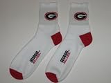 GEORGIA BULLDOGS Teen & Adult Acrylic and Stretch Nylon Logo CREW SOCKS (SIZE 8-13)