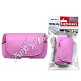 Pink Leather Horizontal Cover Pouch Belt Clip for LG CE110