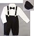 Clearance 5 PC Boys Black Knickers Outfit with Hat 6/9M