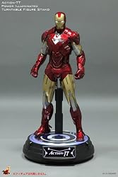 【ホットトイズ・トゥルータイプ】 1/6スケールフィギュア用スタンド アクションTTターンテーブル・ディスプレースタンド (ライトアップ付き)