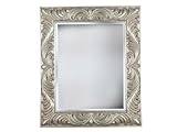 Kenroy Home Antoinette Wall Mirror with Antique Silver Finish, 31 by 37-Inch