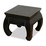 Chow Leg Square Table - Black