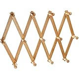 Fox Run Expanding Beechwood Coffee Mug Wall Rack